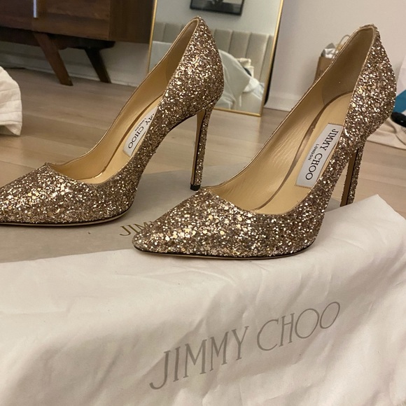 GLITTER JIMMY CHOO SHOES - Picture 2 of 5